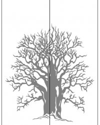 Пескоструйный рисунок Дерево 376